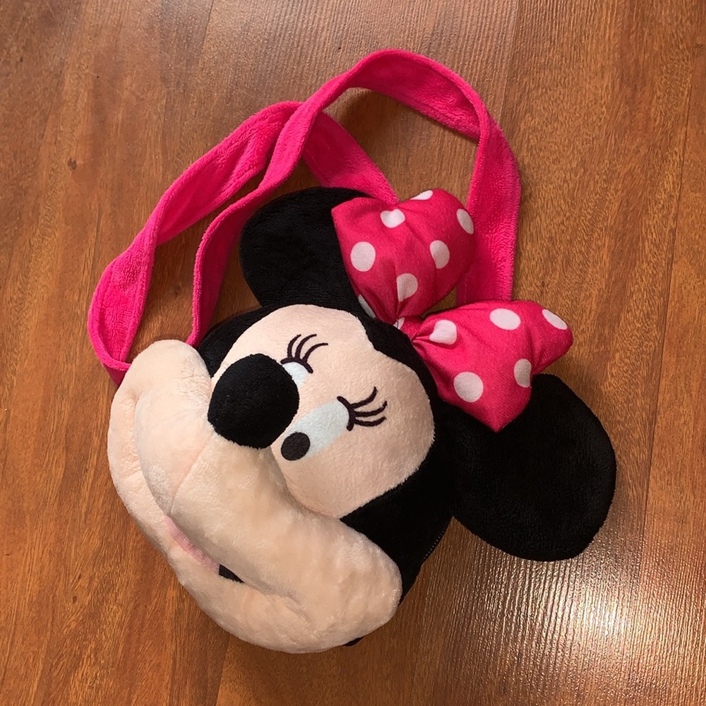 EUC Disney Minnie Mouse Little Girls Plush Bag